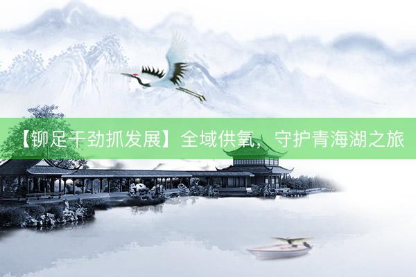 【铆足干劲抓发展】全域供氧，守护青海湖之旅