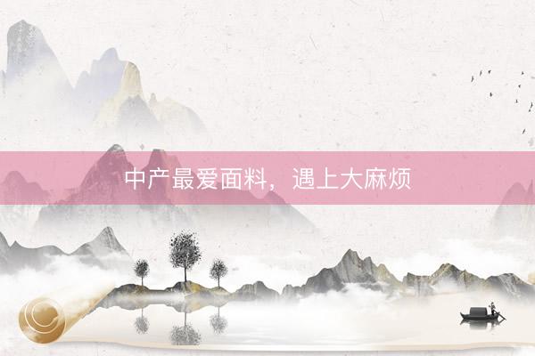 中产最爱面料，遇上大麻烦