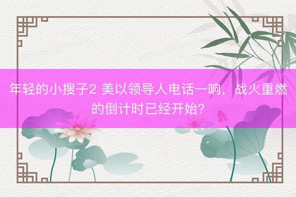 年轻的小搜子2 美以领导人电话一响，战火重燃的倒计时已经开始？