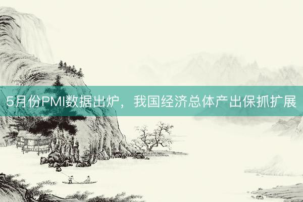 5月份PMI数据出炉，我国经济总体产出保抓扩展