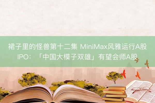 裙子里的怪兽第十二集 MiniMax风雅运行A股IPO：「中国大模子双雄」有望会师A股