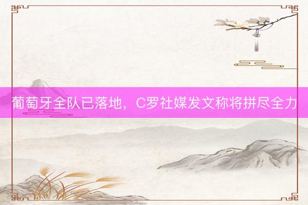 葡萄牙全队已落地，C罗社媒发文称将拼尽全力